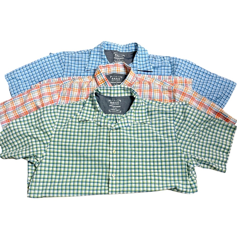 Three Men’s Basic Edition Button Up Xl - image 1